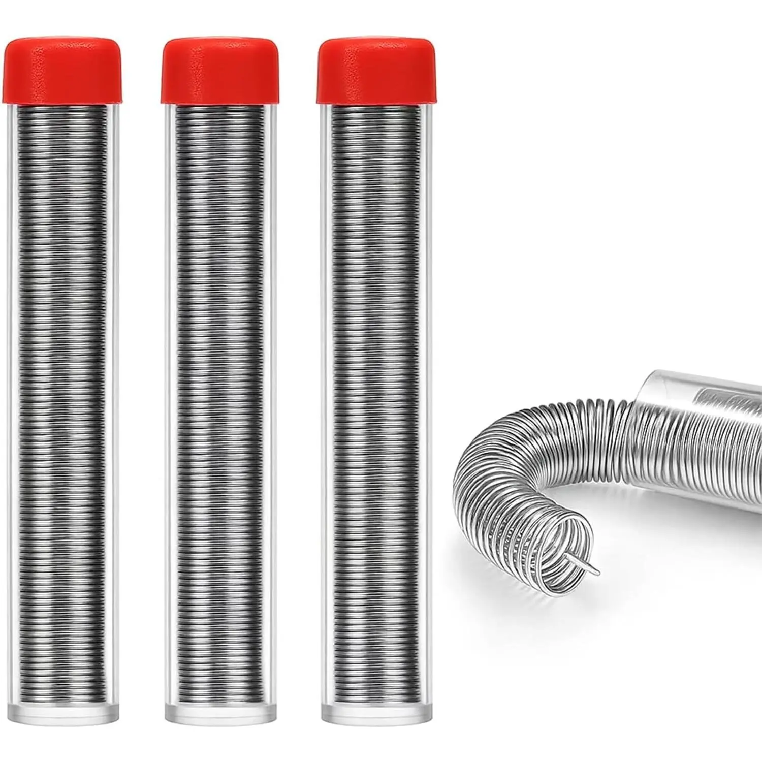3Pcs 63/37 Solder Wire High Purity Tin Rosin Core Solder for Electronic Electrical Soldering Components Repair Low Residue (0.8mm 36g)