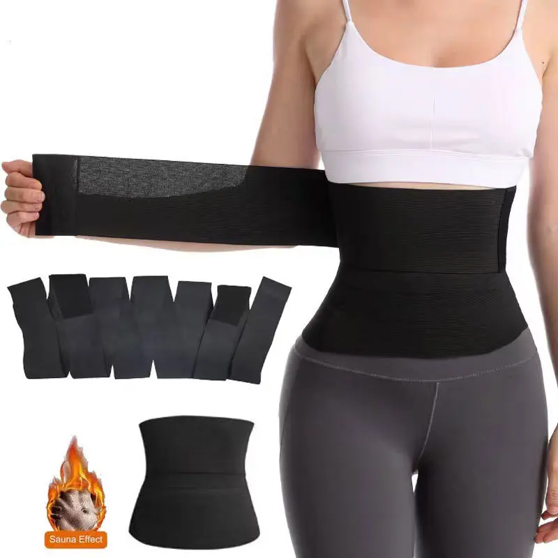 Adjustable Winding Trimmer Body Tuck Belt Waist Trainer Long Binding Belt Waist Belt
