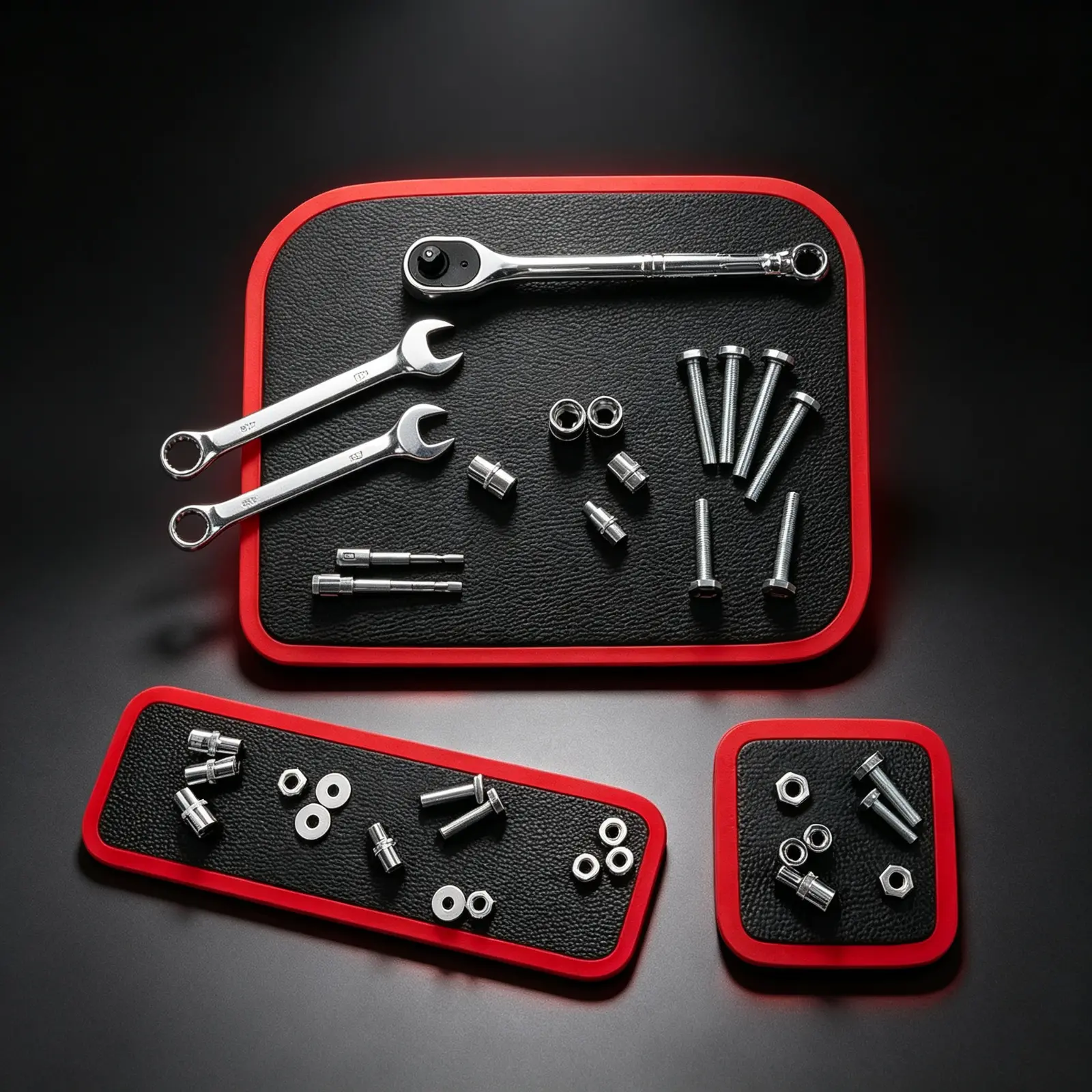 Flexible Magnetic Tool Mat, Non-Slip PVC Workbench Pad for Bolts Screws, Workshop Tools Storage in Garage Workshops