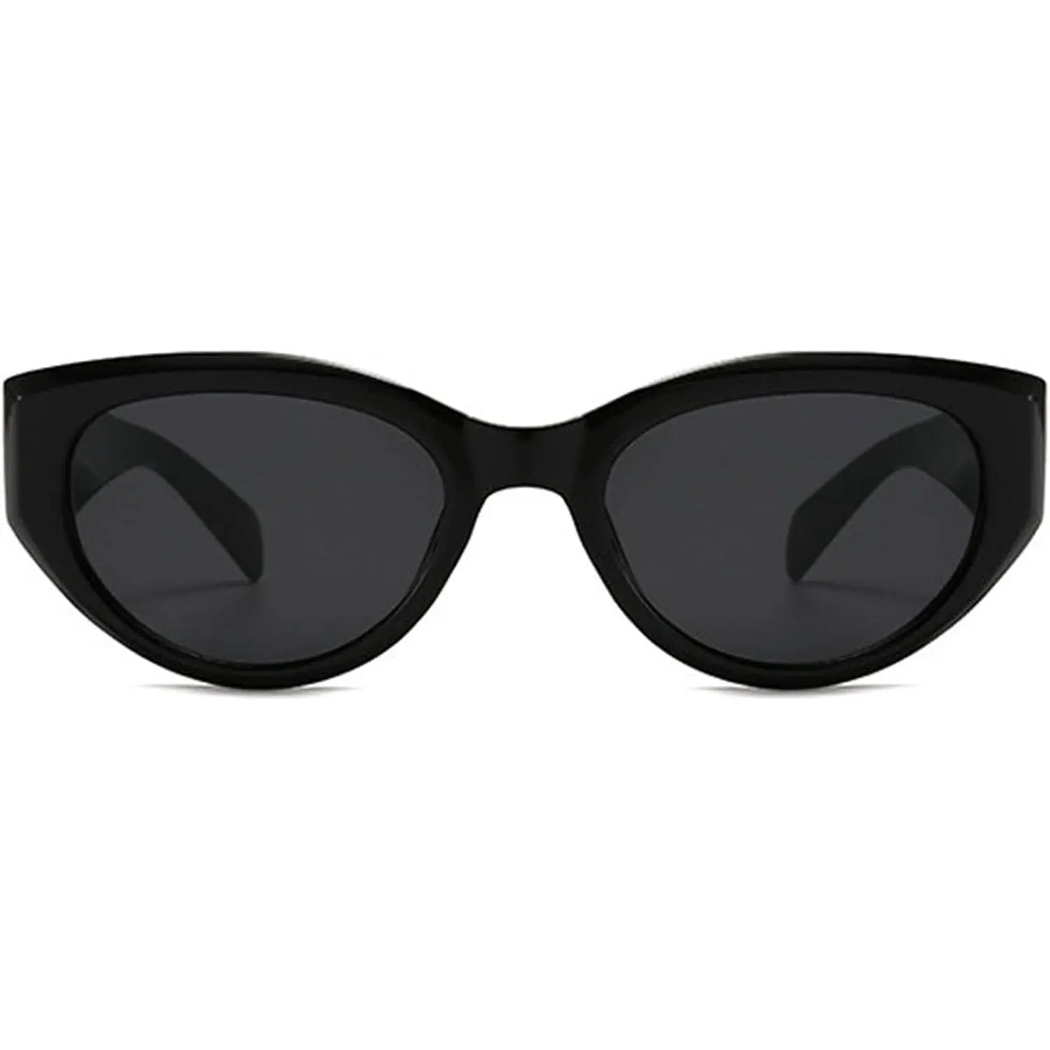 Trendy Small  Eye Sunglasses for Women Thick Oval  Champagne Sun Glasses for Female Shades Eyewear