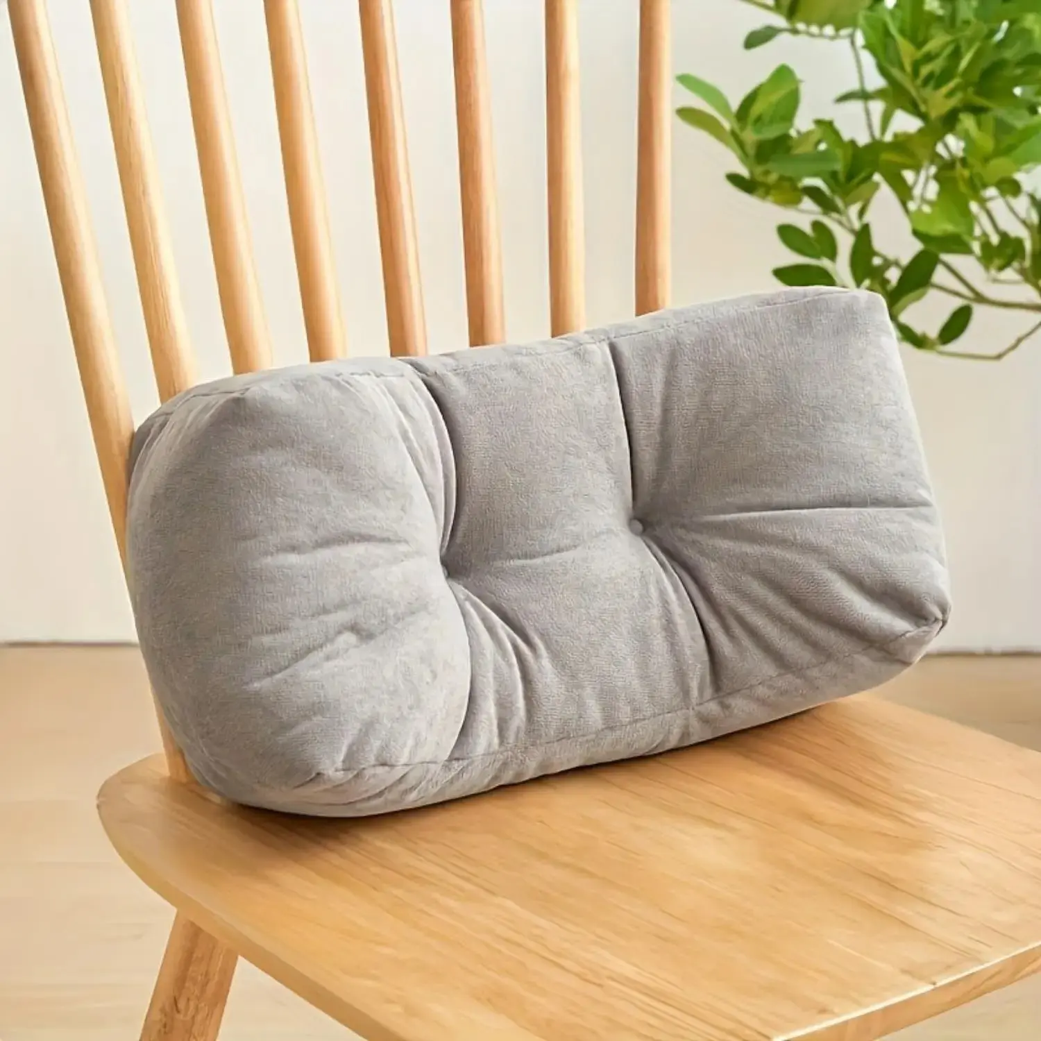 1pc Luxurious Lumbar Support Cushion, Nap Pillow, Student Waist Cushion, Chair Backrest Cushion, Lumbar Pillow, Hug Pillow, Office Nap Pillow