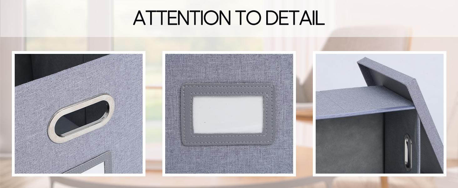 File Organizer, File Box, File Cabinet for Letter File Folder Storage, Hanging File Organizer for Office/Decor/Home, Document Organizer, 1 Pack, Gray