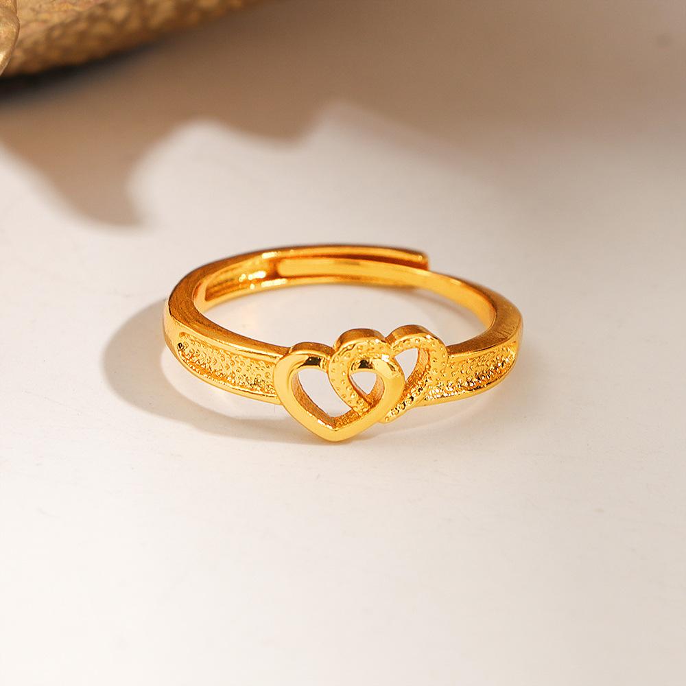 One ring. Any finger. Any mood. Any outfit. (Yes, it's that versatile.)--Double Heart Ring: Fashionable, Simple, Elegant, Luxurious, Personalized, Adjustable Open Ring