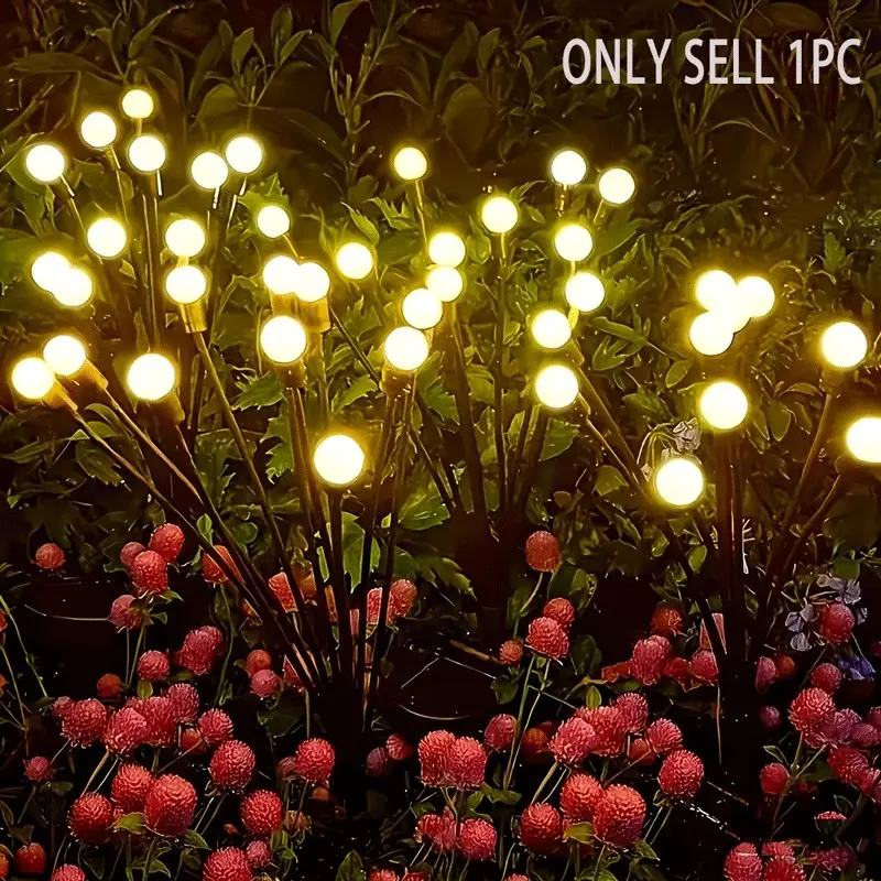 Solar Firefly Lights: Solar Lights Outdoor, Add magical glow to your garden or party, perfect as gifts for Christmas, Halloween, Thanksgiving, Easter, and Halloween.