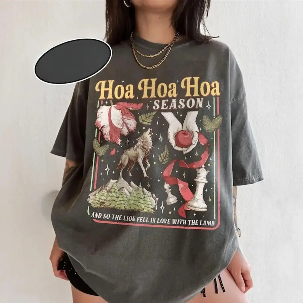 Twilight Vintage T-Shirt Hoa Hoa Hoa Seasonal Vampire T-Shirt Forks City Vampire Wolf T-Shirt Book Lover Gift
