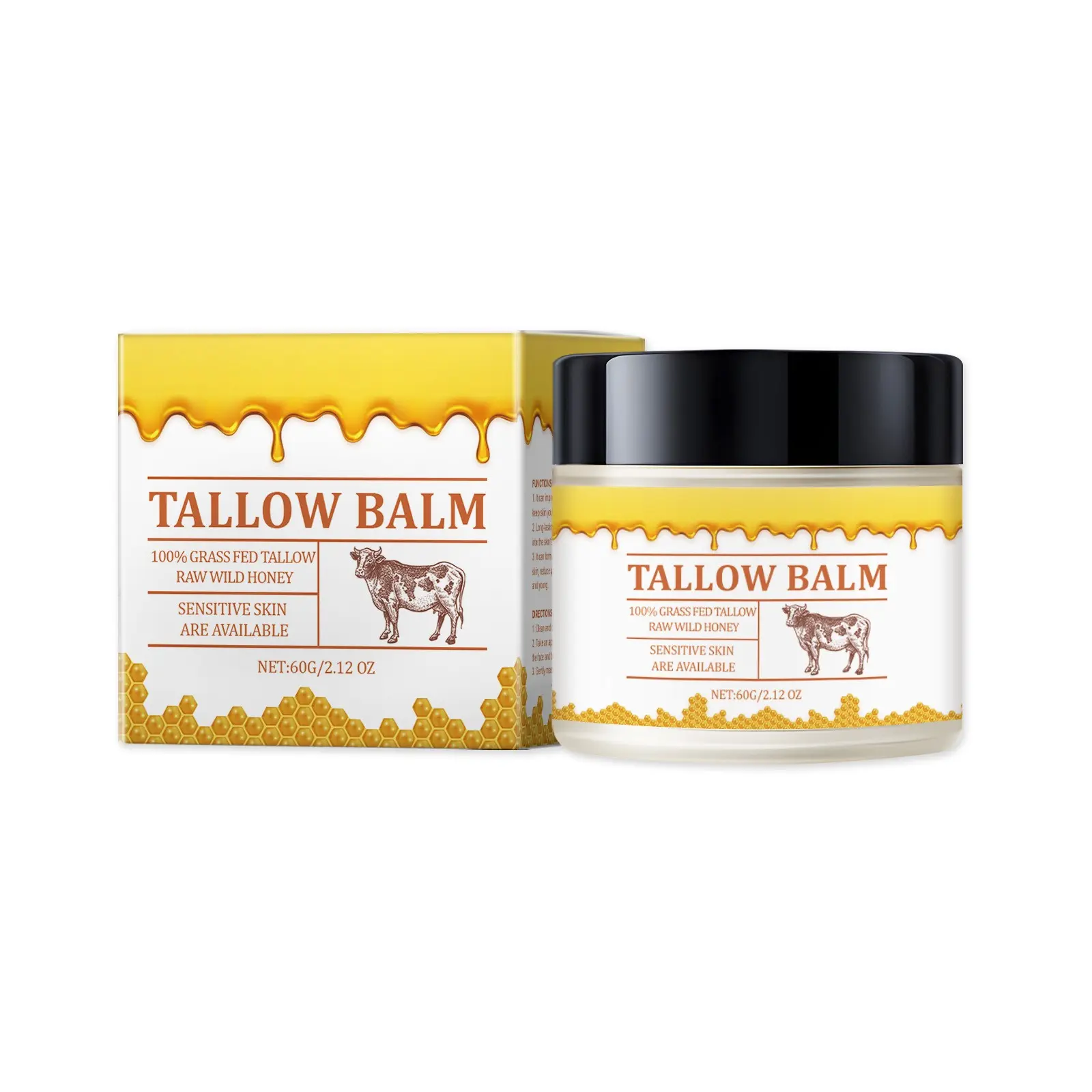 OUHOE Moisturizing Tallow Balm Sensitive Deep Hydrating Soothing Repair Anti-Wrinkle Skin Barrier Protection
