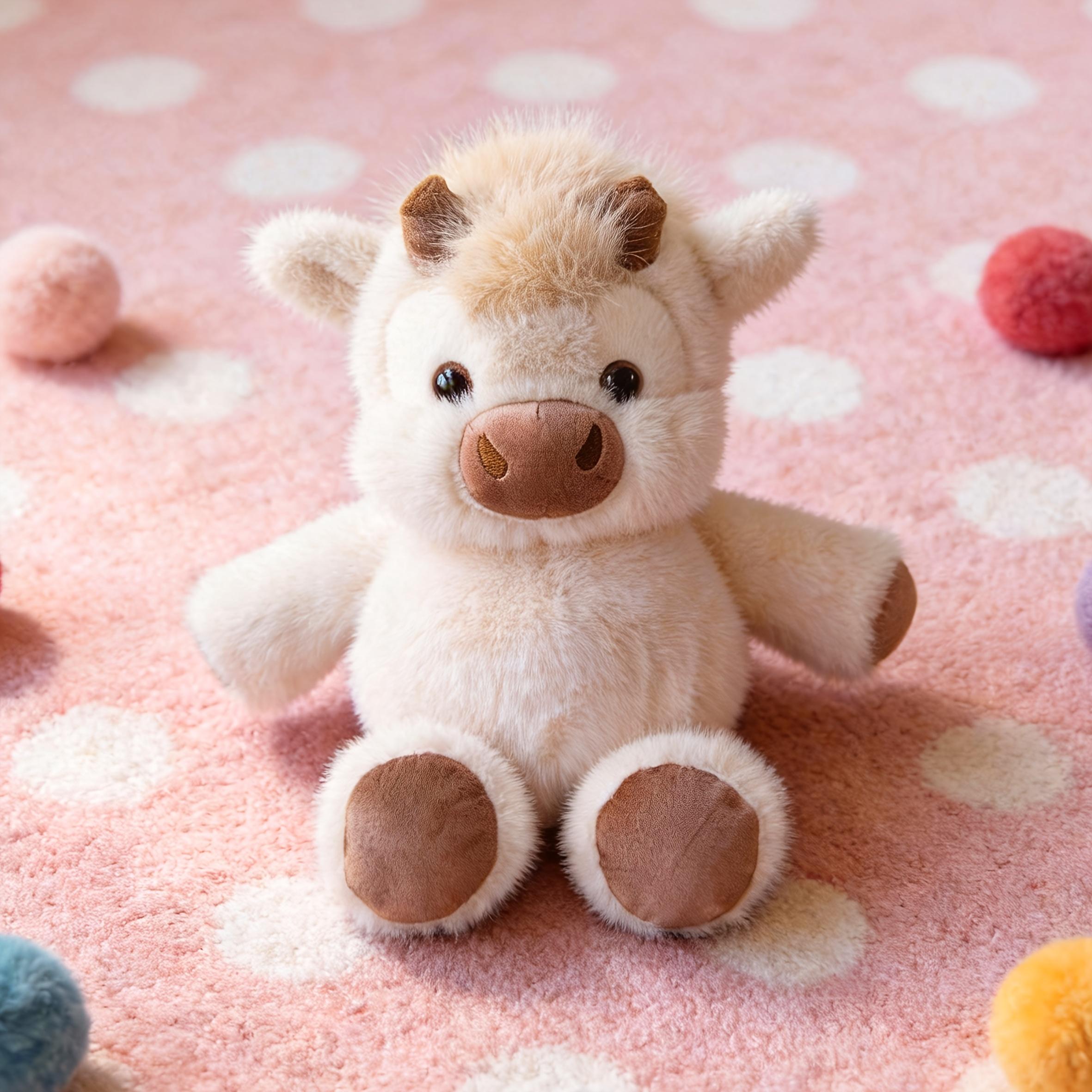Sugodi Cute Plush Cow Doll – Soft Stuffed Toy for Kids, Adorable Calf Plush, Perfect Children's Day & Holiday Gift for Children