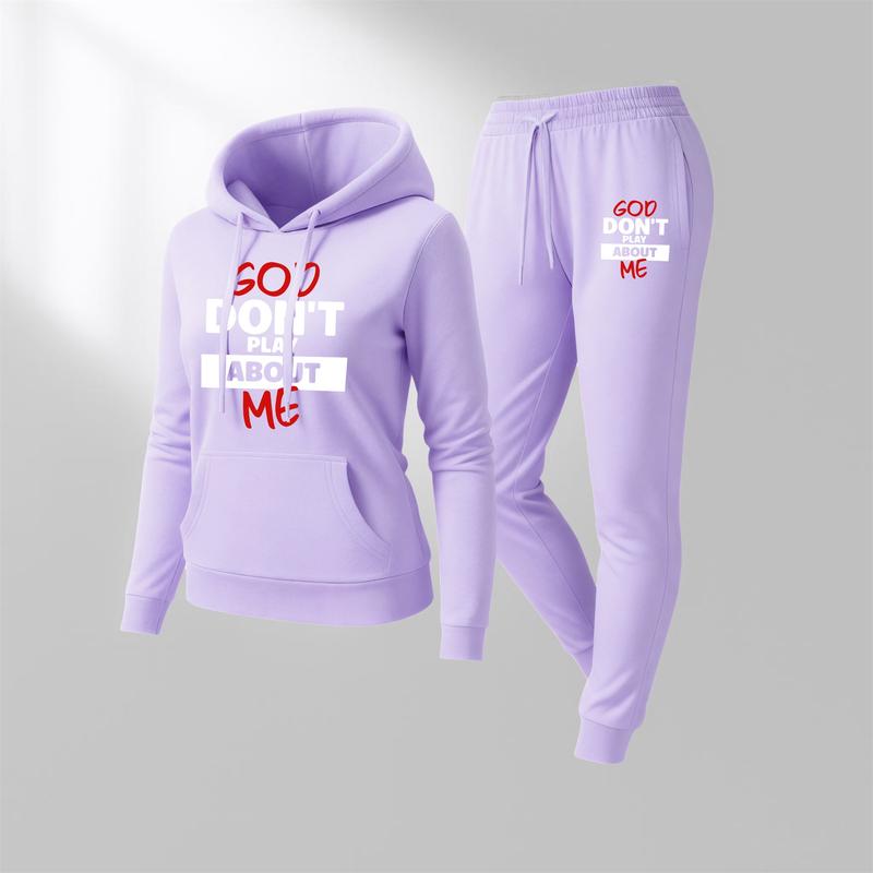 Women's GOD DON'T PLAY ABOUT ME Graphic Print Hoodie, Casual Sportswear, Long-Sleeved Hooded Jacket, Suitable for Autumn and Winter, Everyday Wear, Indoor and Outdoor Sportswear Set Women's GOD DON'T PLAY ABOUT ME Graphic Print Hoodie, Casual Sportswear, Long-Sleeved Hooded Jacket, Suitable for Autumn and Winter, Everyday Wear, Indoor and Outdoor Sportswear Set