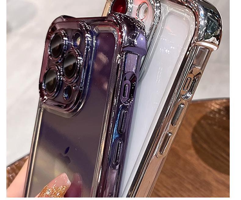 Phone case with pink lily design, compatible with iPhone 11/12/13/14/15/16/17 Pro Max, 14/15/16 Plus, X, & XS Max models, featuring a built-in chrome pink frame and drop protection.