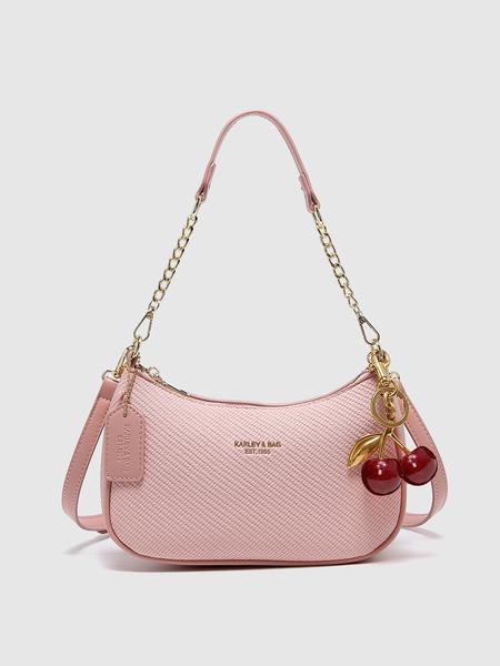 Women's Solid Color Chain Strap Bag, Fashionable Shoulder Bag for Daily Used, Casual Trendy Versatile High-quality Daily Commuting, Girl Fashionable Shopping Convertible Shoulder Bag