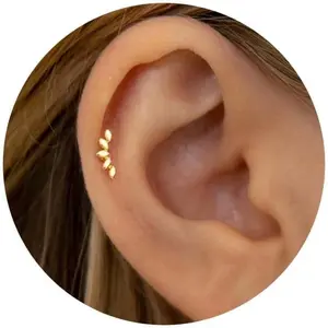 20G/18G/16G Flat  Earrings  Nose Stud, Cartilage Earring Threadless Tragus Helix Stud Conch