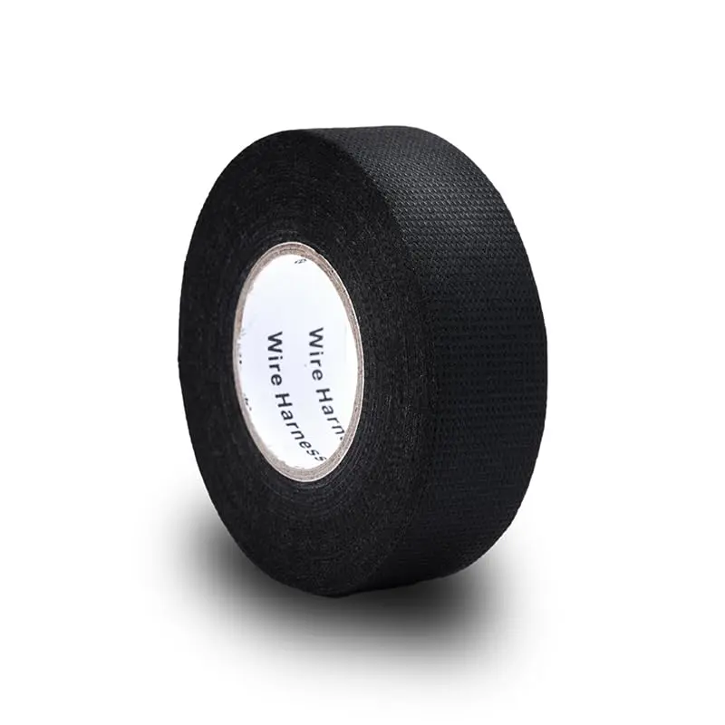 Wiring Harness Tape High Temp Self-Adhesive Cloth Tape for Automotive Electrical Wrap Protection Insulation  Fixed (3/4 in x 50 ft 1 Rolls)