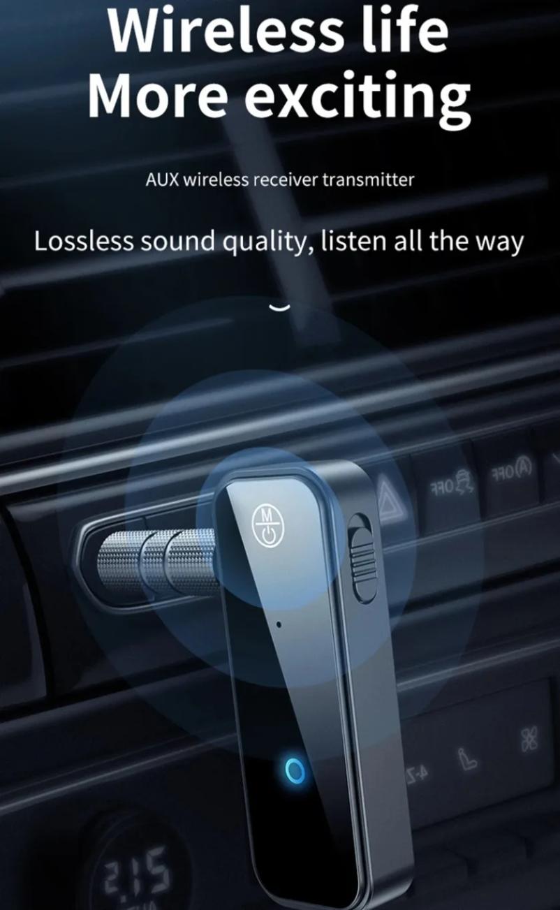 Bluetooth 6.0 Audio Wireless Adapter Receiver  Handfree Call 3.5mm AUX Jack USB Dongle Stereo Music For TV PC Car Kit
