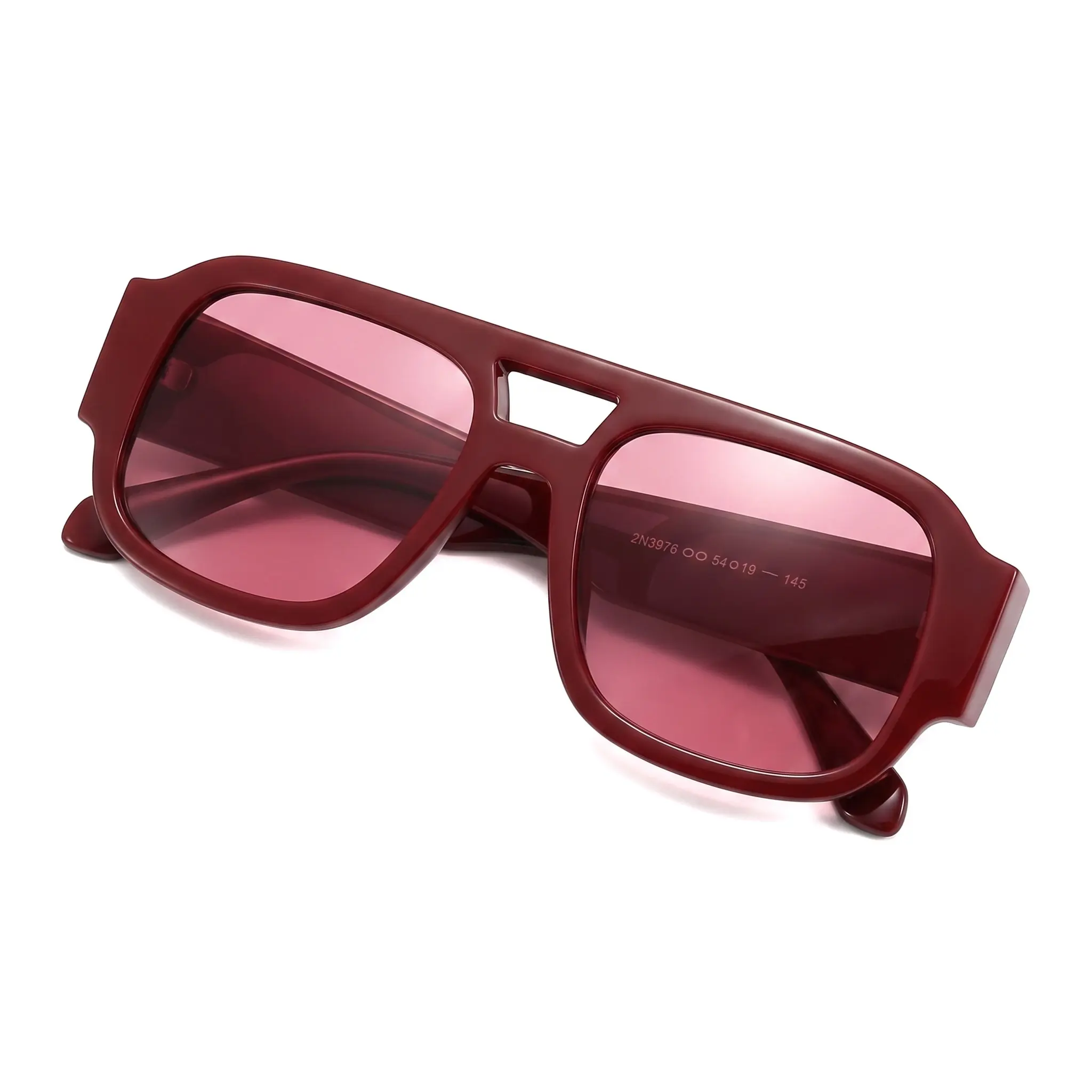 Sleek Oversized Pilot Sunglasses UV400 For Driving Outdoor Sports Stylish Unisex PC Frame
