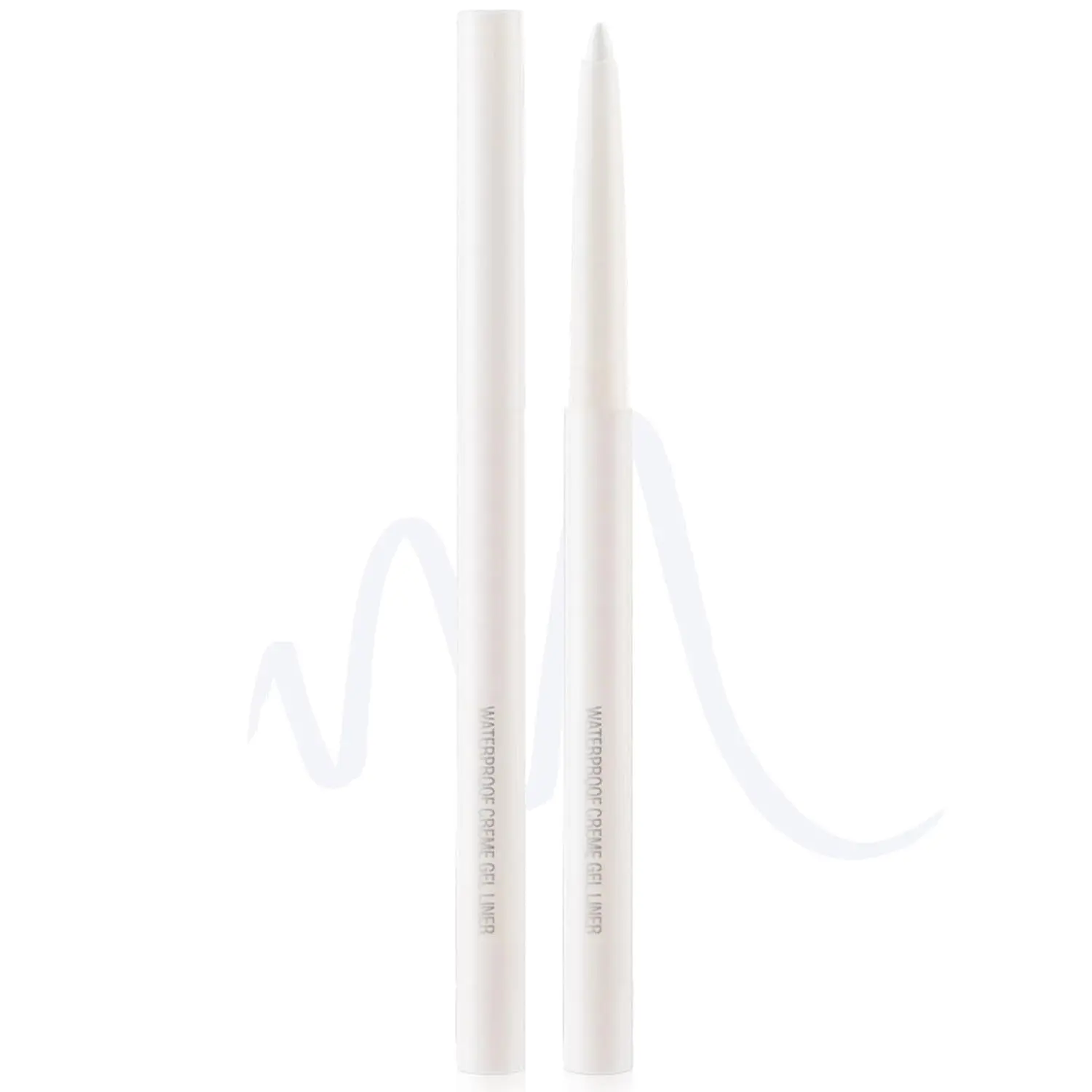Eyeliner Pencil Quick-Drying Eye Liner Pencils Long-Lasting Multi-Use Water-proof colored eyeliners Pigmented Eye Liner Pen (White)