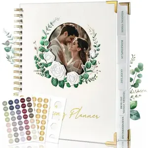 Wedding Planner Book And Organizer:Wedding Planner For Bride With Interchangeable Photo Cover & Embossed Design - Wedding Planner Bride to be Gifts, engagement gifts for couples 11.5*10.5in