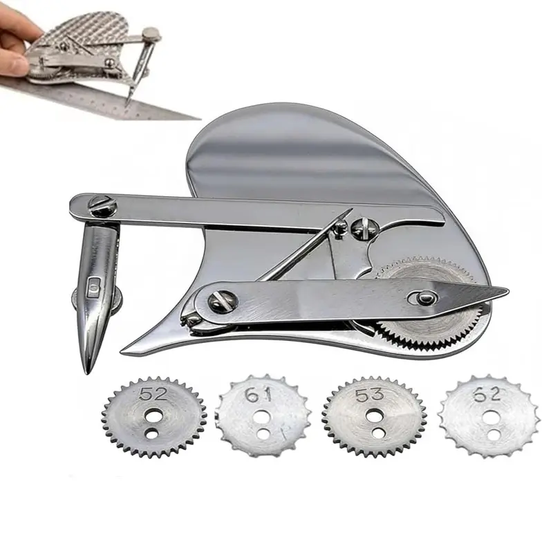 Vintage Precision Dotting Pen Set, Mechanical Gear Ruling Pen,Precision Drafting Tools for Blueprint,Professional Drawing Kit for Architects And Designers-Mechanical Gear Train Ruling Pen