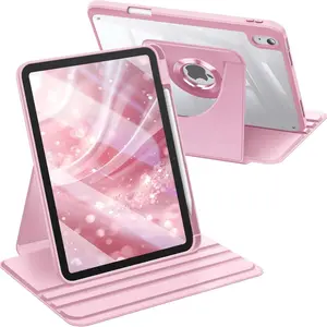 360-Degree Rotating Detachable Protective Case for iPad A16 11th Gen 11-Inch, iPad 10th Gen 10.9-Inch, Multi-Color, Pencil Holder