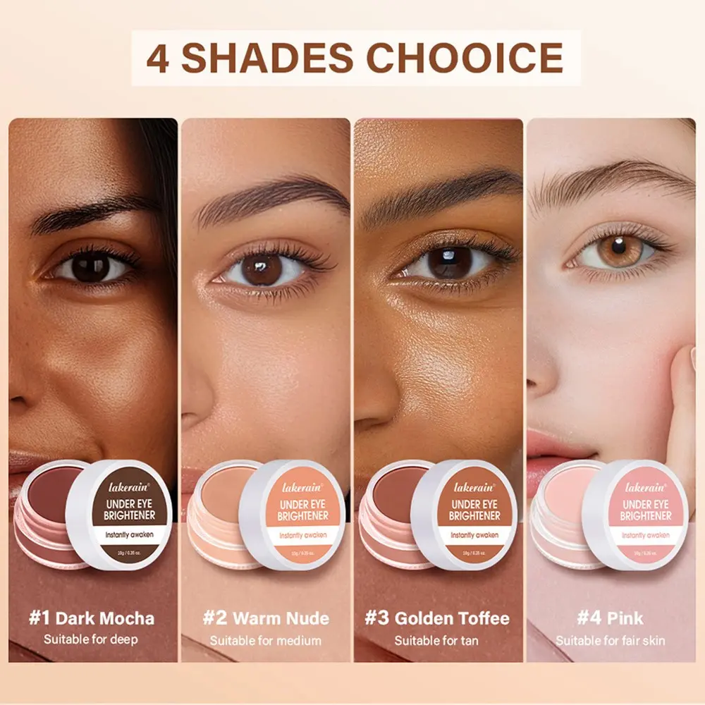 2Pcs/set eye concealer to cover spots, dark circles, law lines, permanent three-dimensional facial repair cream, Womens cosmetics