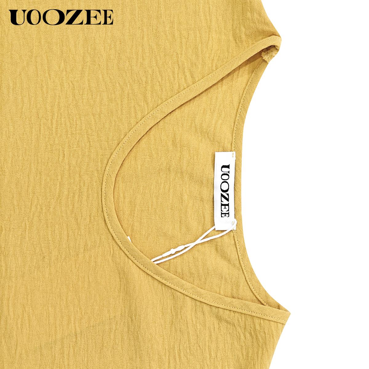 UOOZEE Women's Spring Summer Trend Look Loose Elastic Waistband with Pockets Wide Leg Pants & Oversized V-Neck Top Two-Piece Set, Spring Summer Casual/Work/Weekend Co-Ord for Women