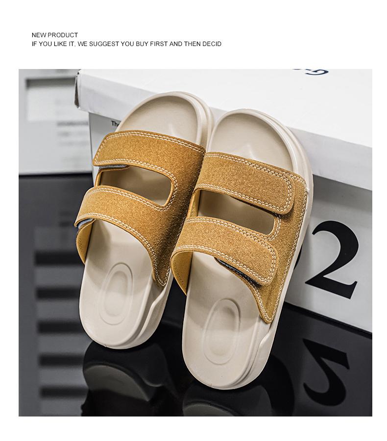 Men's Summer Slippers Outdoor Beach Sandals Breathable Anti - slip Sports Flip Flops High Trendy