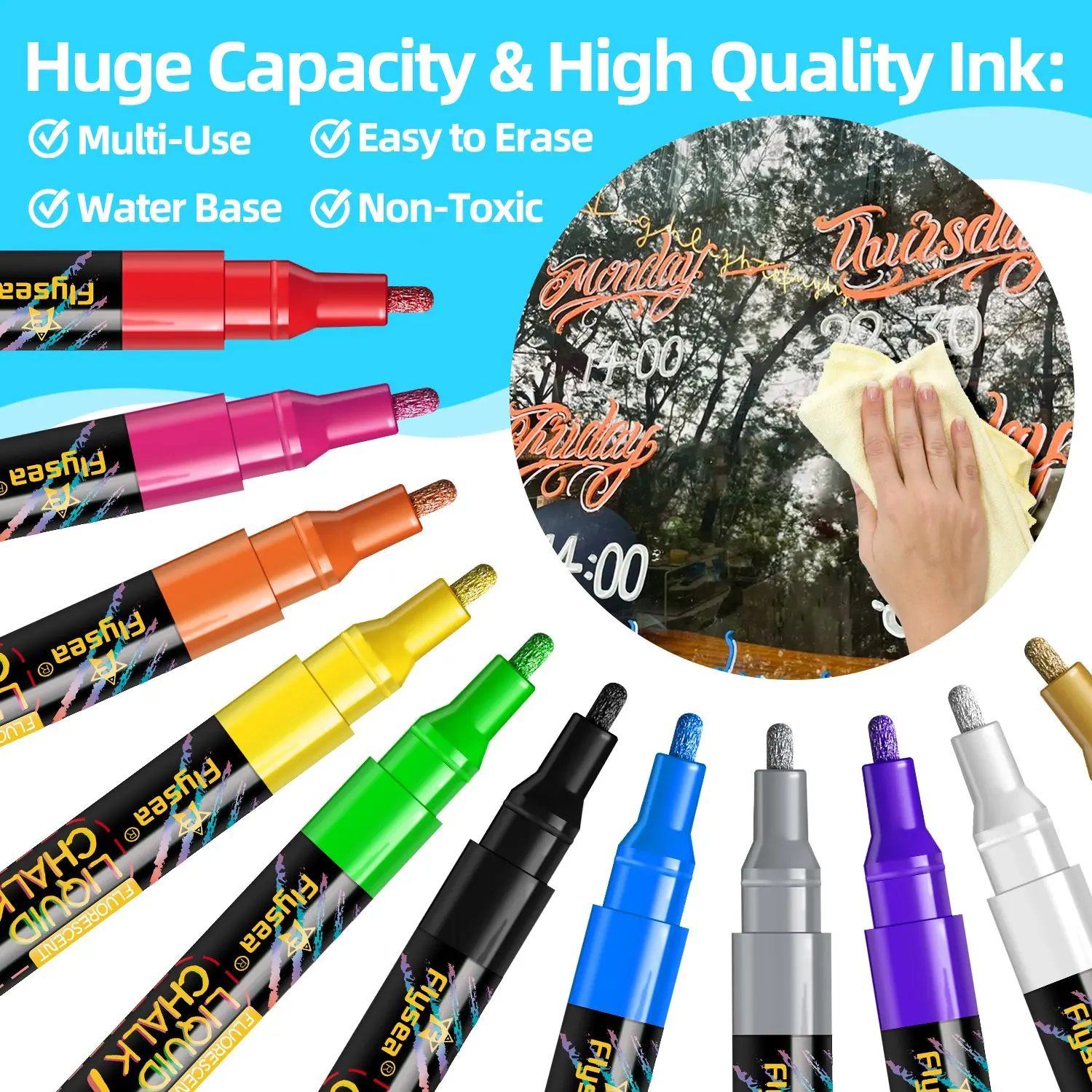 High-Quality Multicolor Click Pen, Multi-Color Ballpoint Pen, Art Student Drawing Sketching Pen, 28/30/88 Colors Available, Large Capacity Marker Pens