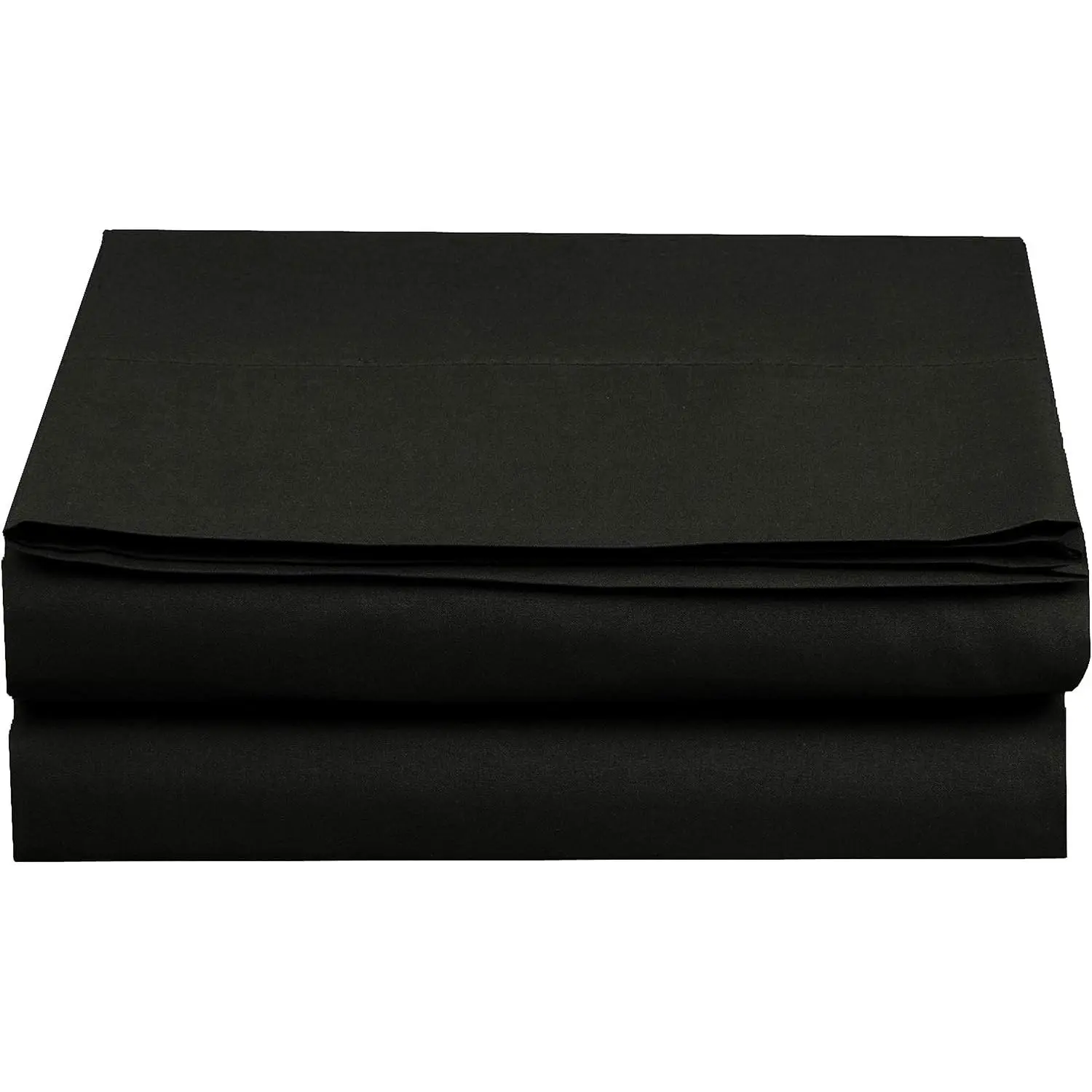 US-Sized Smoke Black King Flat Sheet - Hotel Quality Bed Sheets, 1-Piece Luxury Soft Microfiber Bedding, Wrinkle-Free, Stain-Resistant, Smoke Black Flat Sheets