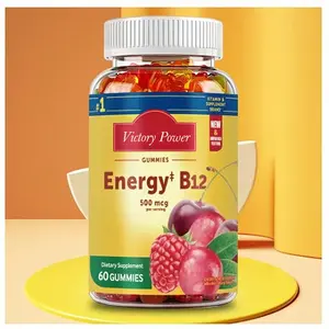 Vitamin B12 Gummies - Immune and Energy Support, Metabolism Boost, Bone Health - 60 Gummies