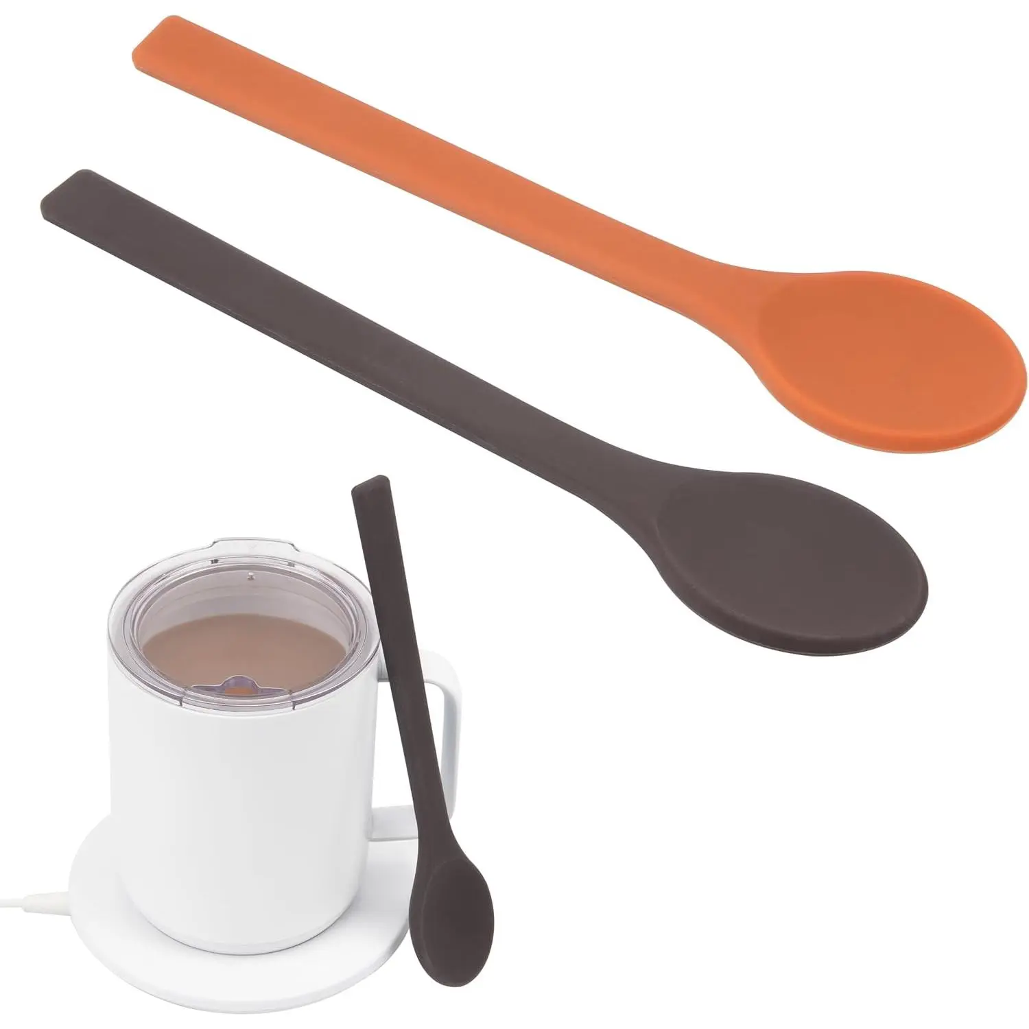 2 count  Stirring Spoons for Coffee  | 6.85-Inch Coffee&Espresso Spoons |  Coffee Stirrers | Coffee Accessory | Dishwasher Safe