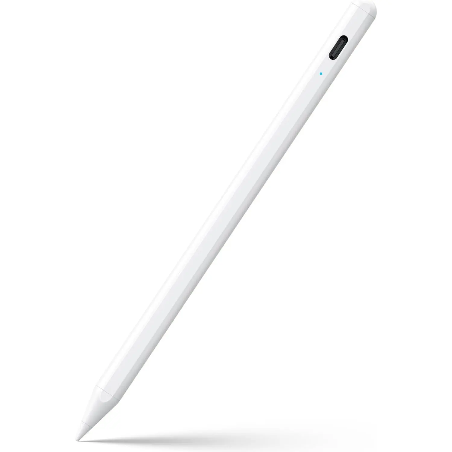 Stylus Pen for iPad 6-11th Gen 2X  Charge, Palm Rejection-White | Tilt Sensitivity, USB-C Charge, Compatible with 2018-2026  Pencil iPad Pro 11/12.9/13, Air 3/4/5/M2/M3/M4, mini 5/6/7