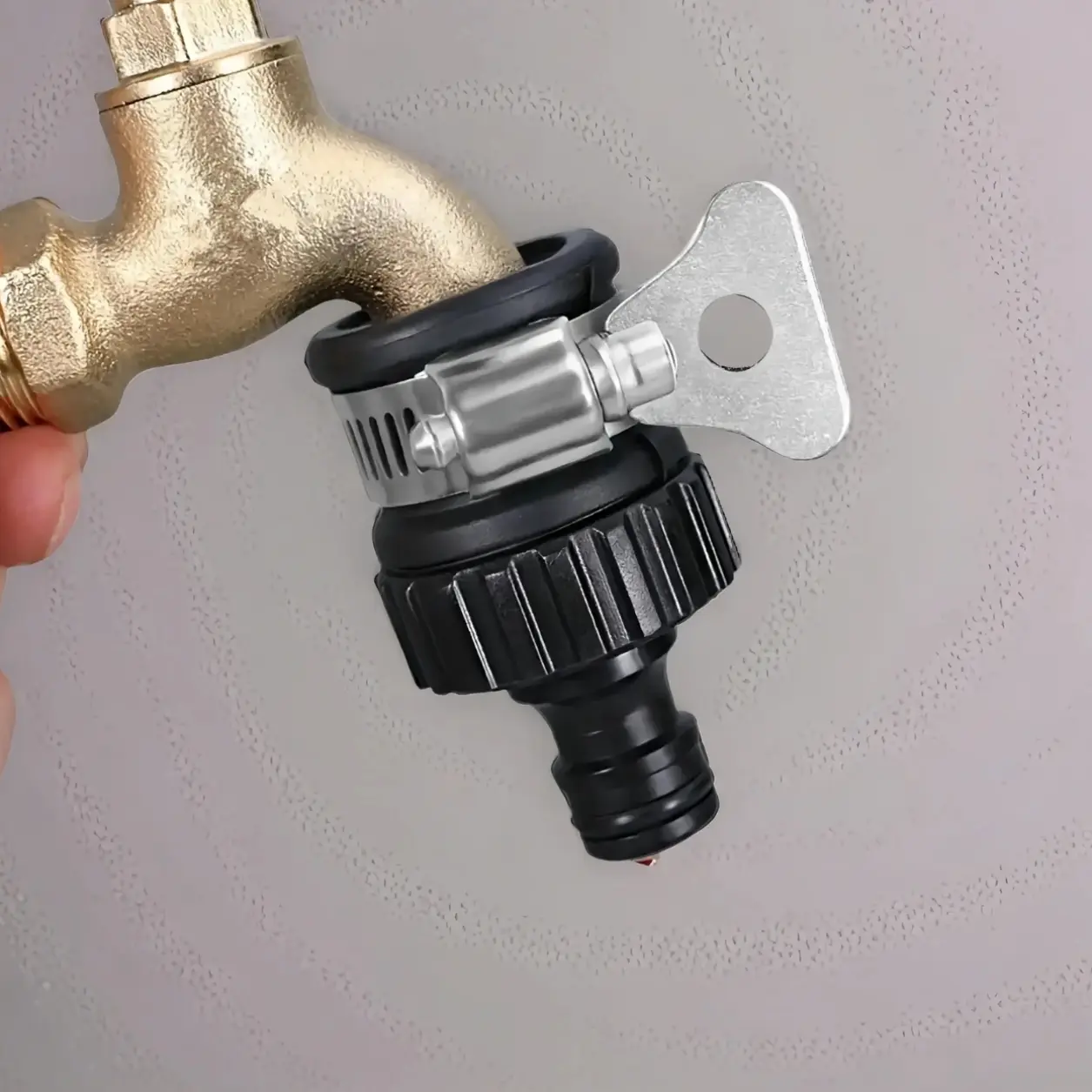 Universal Quick-Connect Hose Adapter, Robust & Easy-fit Hose Adapter for Car Wash & Garden Irrigation, Water Hose Nozzle, Garden High Pressure Hose Metal, Garden Hose Connector, Watering Systems, Quick Connect Garden Hose Fittings