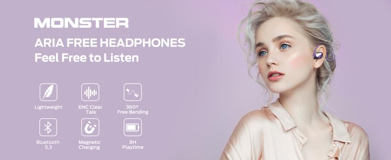 Monster Wireless Earbuds Open Ear Headphones With Touch Screen, Open Touch Pro 100 Support TF Card, Bluetooth Earbuds with ENC Clear Talk, Multiple EQ Modes, Comfort Earhooks, IPX5, 30H Playback comfortable headset Monster Wireless Earbuds Open Ear Headphones With Touch Screen, Open Touch Pro 100 Support TF Card, Bluetooth Earbuds with ENC Clear Talk, Multiple EQ Modes, Comfort Earhooks, IPX5, 30H Playback comfortable headset