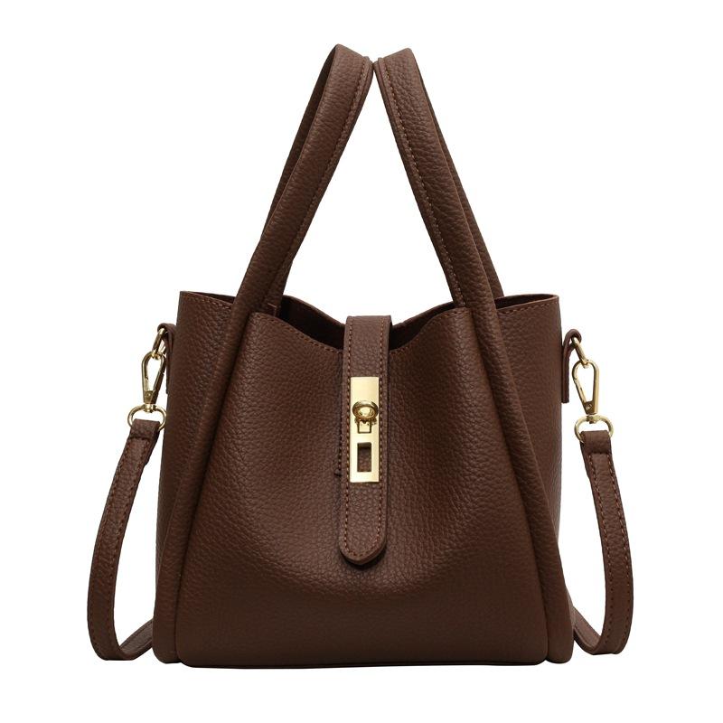 2026 Women's Elegant Solid Color Handbag, Fashion  Leather Shoulder Bag for Daily Used, Casual Trendy Versatile High-quality Commuting Bag, Girl Fashionable Bag,  Tote Satchel PU