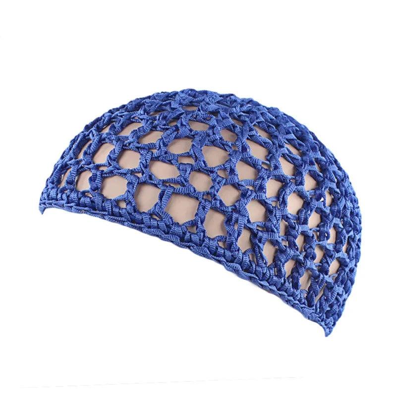 Tubi Mesh Crochet Hair Net Knit Snood Hat Thick Short Women Hairnet Wrap Doobie Dominican Snoods Cover Ornament for Sleeping