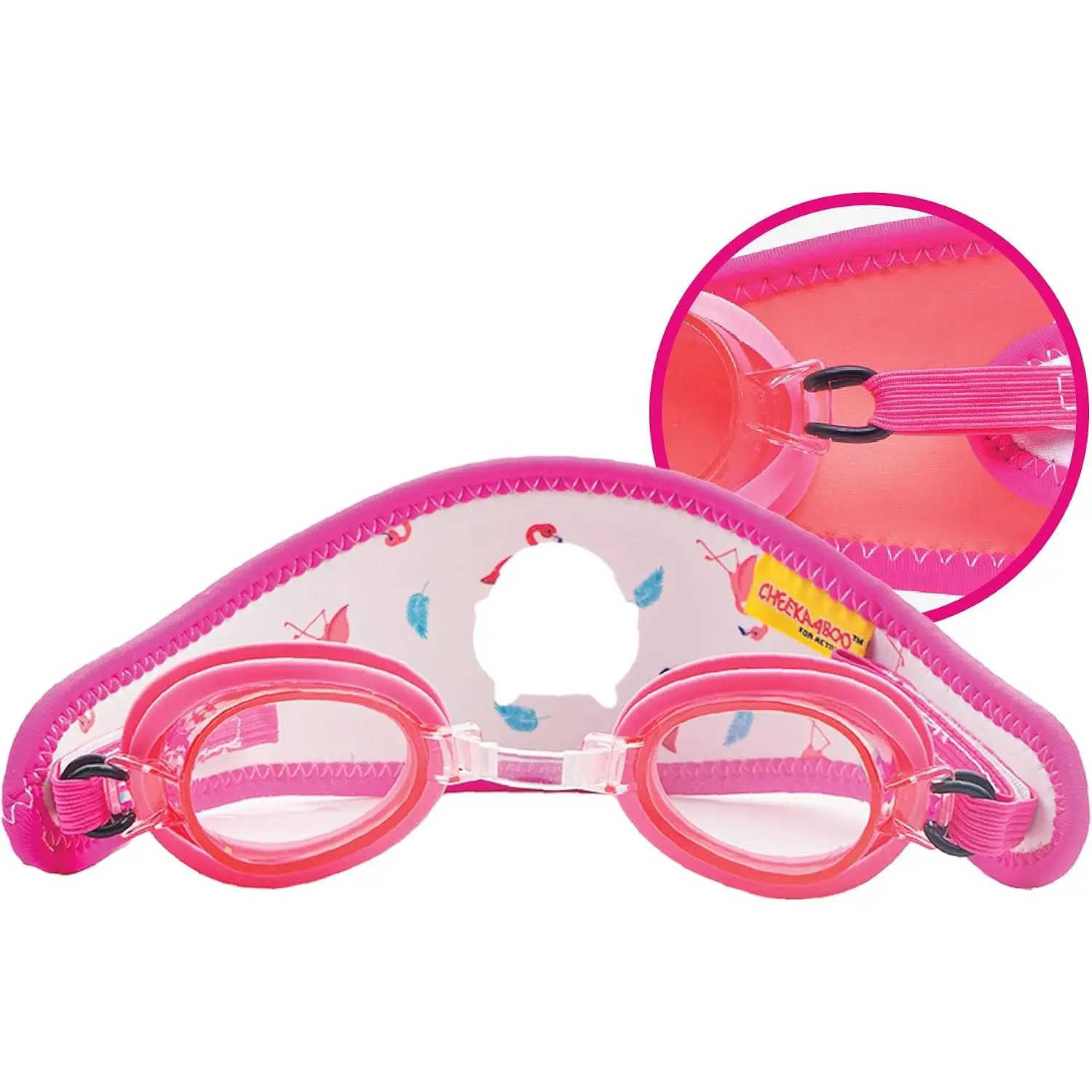 Booggles  Adjustable Swim Goggles for  2–5 , Anti-Fog Lenses, Hair-Friendly Neoprene Strap