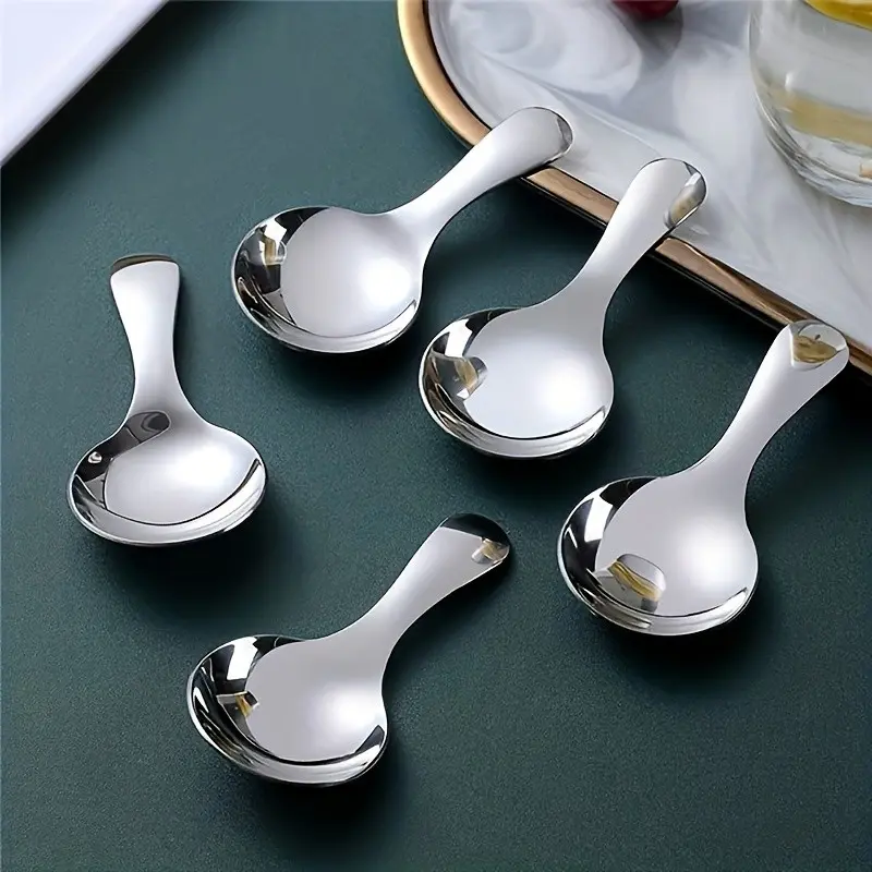 High-Quality Stainless Steel Mini Salt Spoons, Ice Tea Spoons, Ideal for Coffee, Tea, and Condiments, Kitchen & Outdoor Picnic Supplies, 1pc