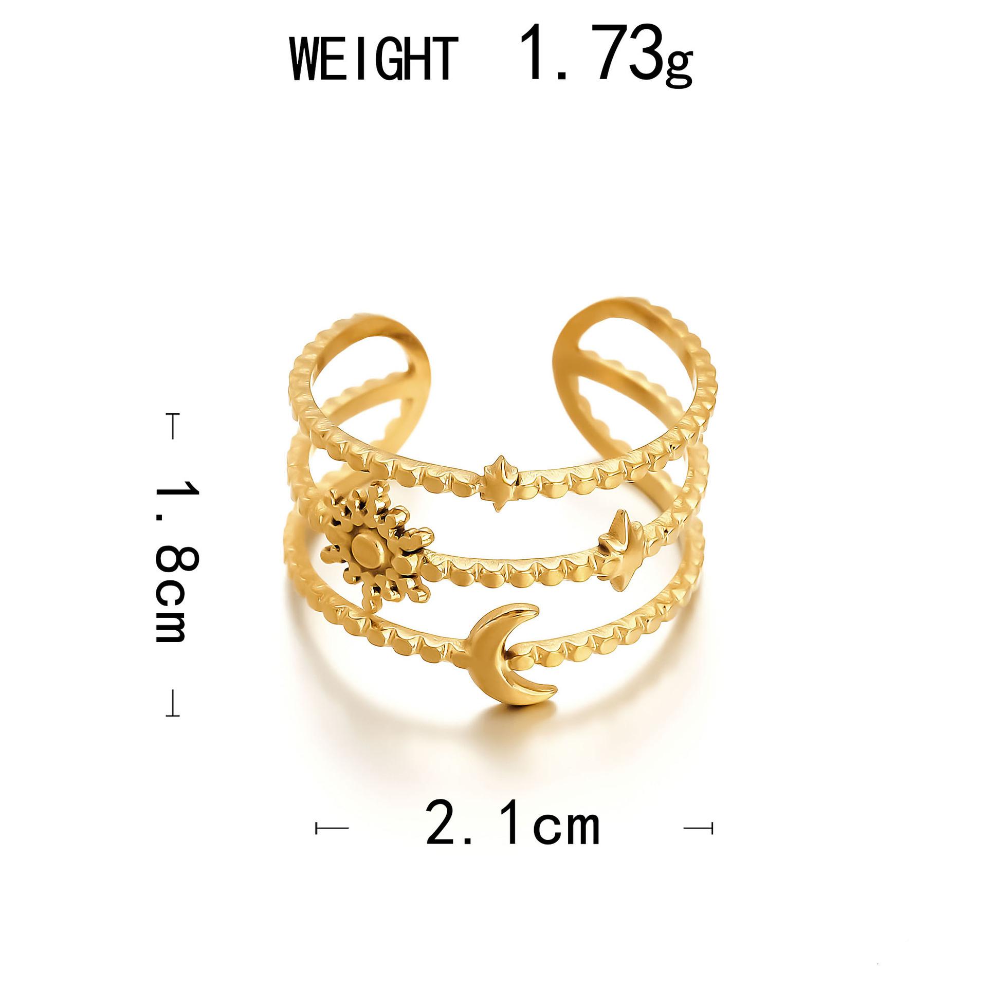 22 Pcs Vintage Gold Adjustable Open Ring Set, Boho Gold Stackable Rings, Hypoallergenic Summer Jewelry for Women