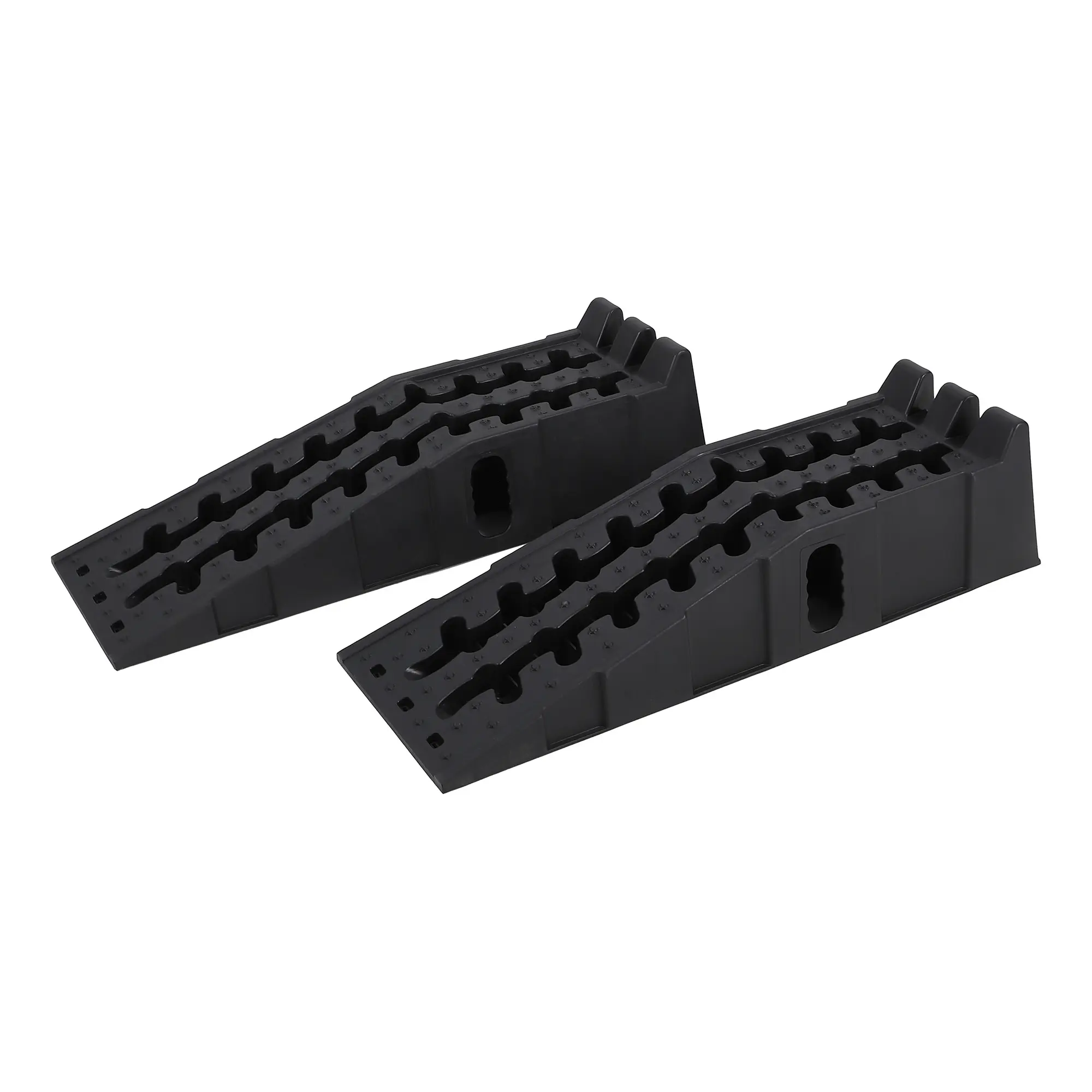 Heavy Duty Low Profile Vehicle Service Ramp – 12,000 LB Capacity, 6.7" Lift, Non-Slip Surface, Portable, 2-Pack – Ideal for Trucks, SUVs, Cars, Oil Change & Maintenance