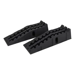 Heavy Duty Low Profile Vehicle Service Ramp – 12,000 LB Capacity, 6.7" Lift, Non-Slip Surface, Portable, 2-Pack – Ideal for Trucks, SUVs, Cars, Oil Change & Maintenance
