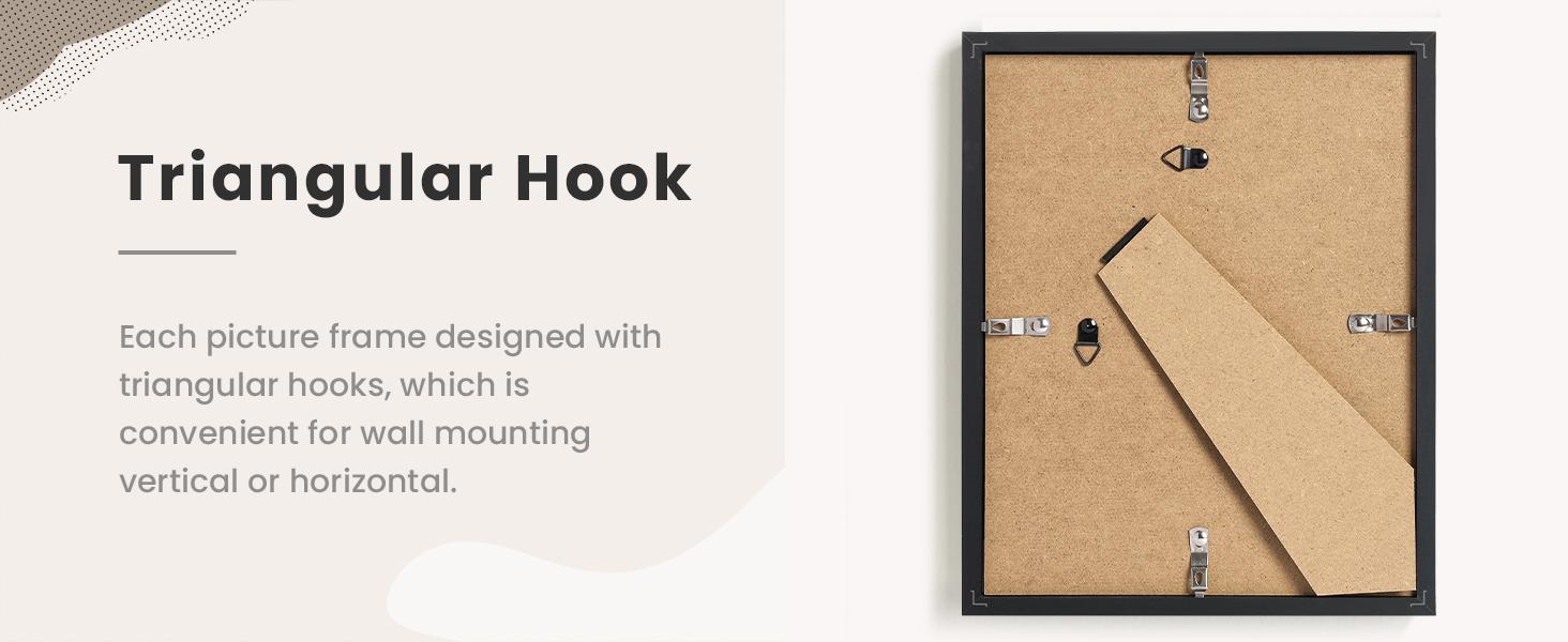 10 Pack Picture Frames Collage Wall Decor for Mounting or Tabletop Display, Photo Gallery Frame Set for Family, Multi Sizes Including 8x10, 5x7, 4x6, Black