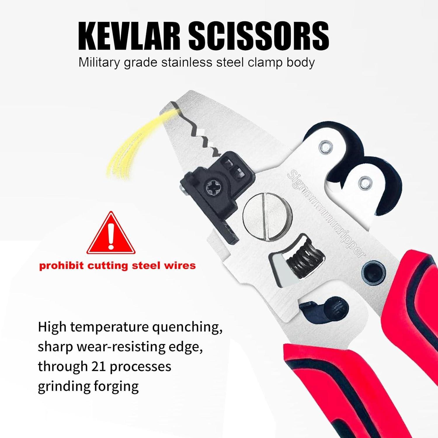 Fiber Optic Stripper, 9 in 1 Fiber Optic Stripper Tool, Wire Cutters Pliers Electrician Tools for Wire Stripping  & Cleaning, Fiber  Stripping Tool for Technicians