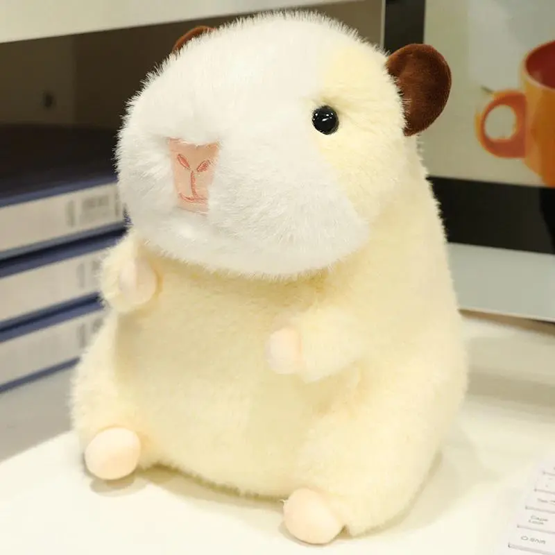 Kawaii Stuffed Animal Hamster Plush Toy Cute Chubby Plushies Guinea Pig Soft Doll Lifelike Mouse Procellus Plush Pillow Gift