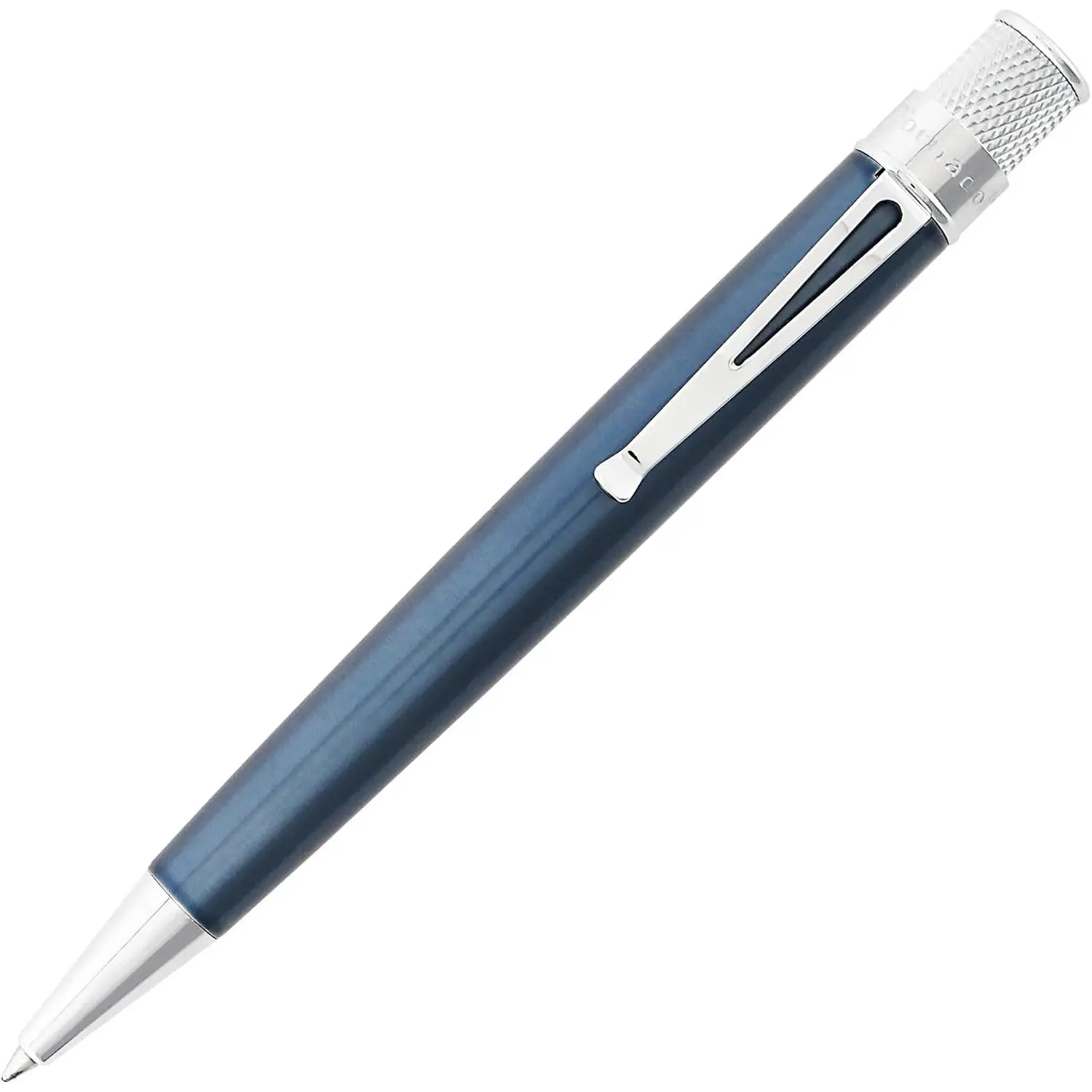 Tornado™ 51 Classic Lacquer Ice Blue Rollerball Pen - Stainless Steel, Capless Twist, Gloss Finish, Parker Refill