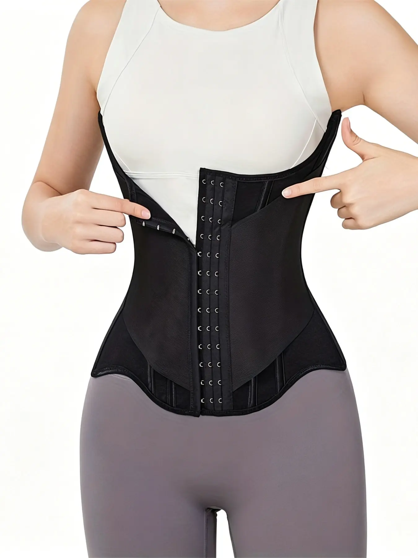 Women's Yoga Sweat Belt, Shapewear Waist Trainer for Tummy Control, Sports Fitness Compression Girdle, Adjustable Buckle Design, Compression Waist Shaper, 1 Piece