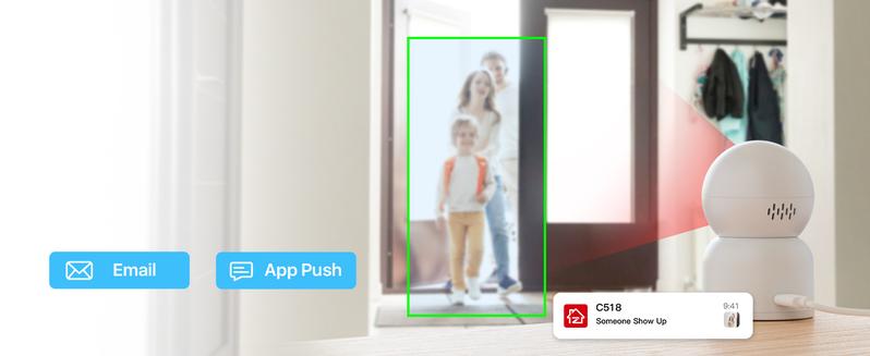 ZOSI Indoor Pan/Tilt Smart Security Camera,C518 2K 360 Degree ,Plug-in 2.4G/5G Dual-Band WiFi Home Cam with Phone App,Night Vision,Person Detection,2 Way Audio,Cloud & Local Storage