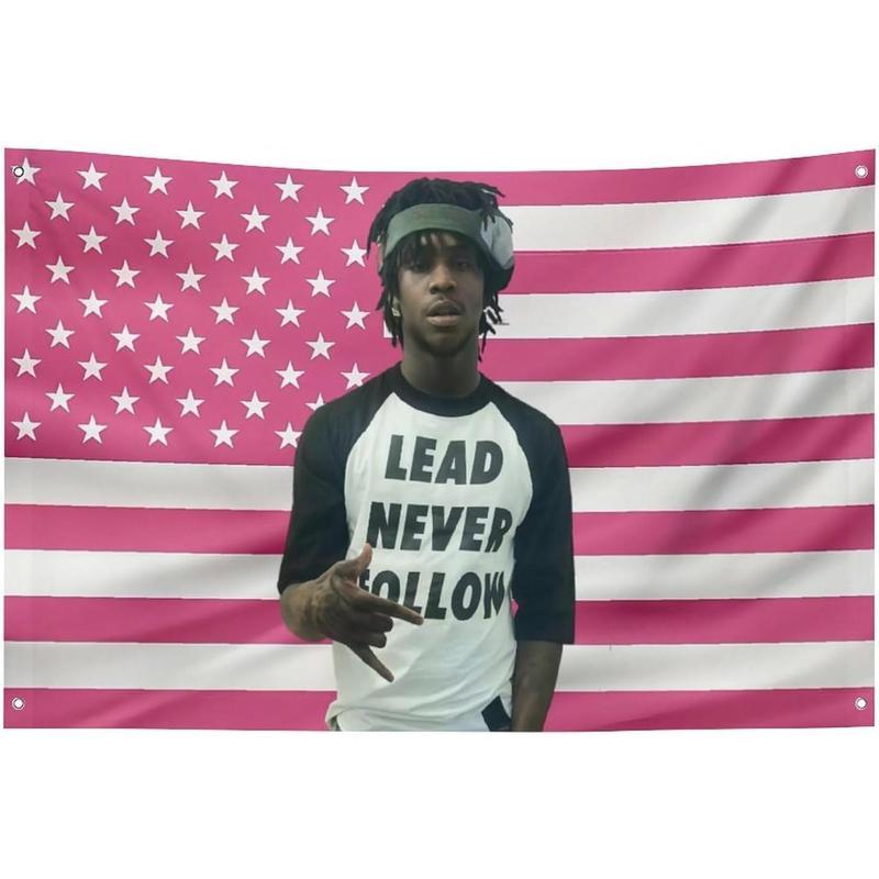 AETHVCD Tapestry Chief Star Keef Tapestry Pink America Funny Cameron Flag Poster with 4 Brass Grommets for College Dorm Decor, Room Decor Merch Gift 35x59 in