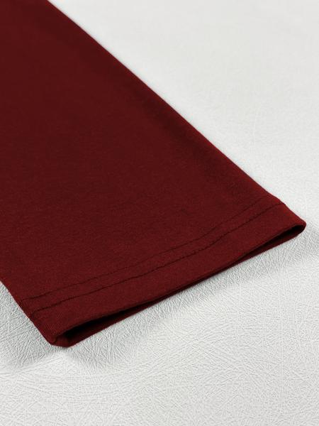 Women's Round Neck Stretchy Casual Long Plus Size Dress, Perfect for Bridesmaids, Vintage Style Wedding & Party Wear, Comfortable Fabric