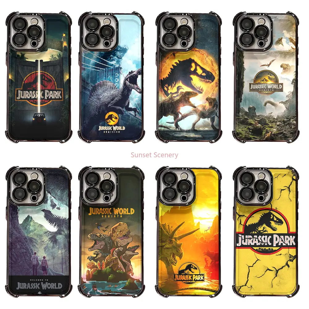 Jurassic Park phone case iPhone 17, 16, 15, 14, 13, 12, 11, Pro, MAX, Air Plus models.