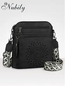 Cross Body Bag Women Soft PU Leather, Trendy Handbags & Shoulder Bag, Adjustable Wide Straps, Spacious Organized Purse, Daily Use, Commute & Travel