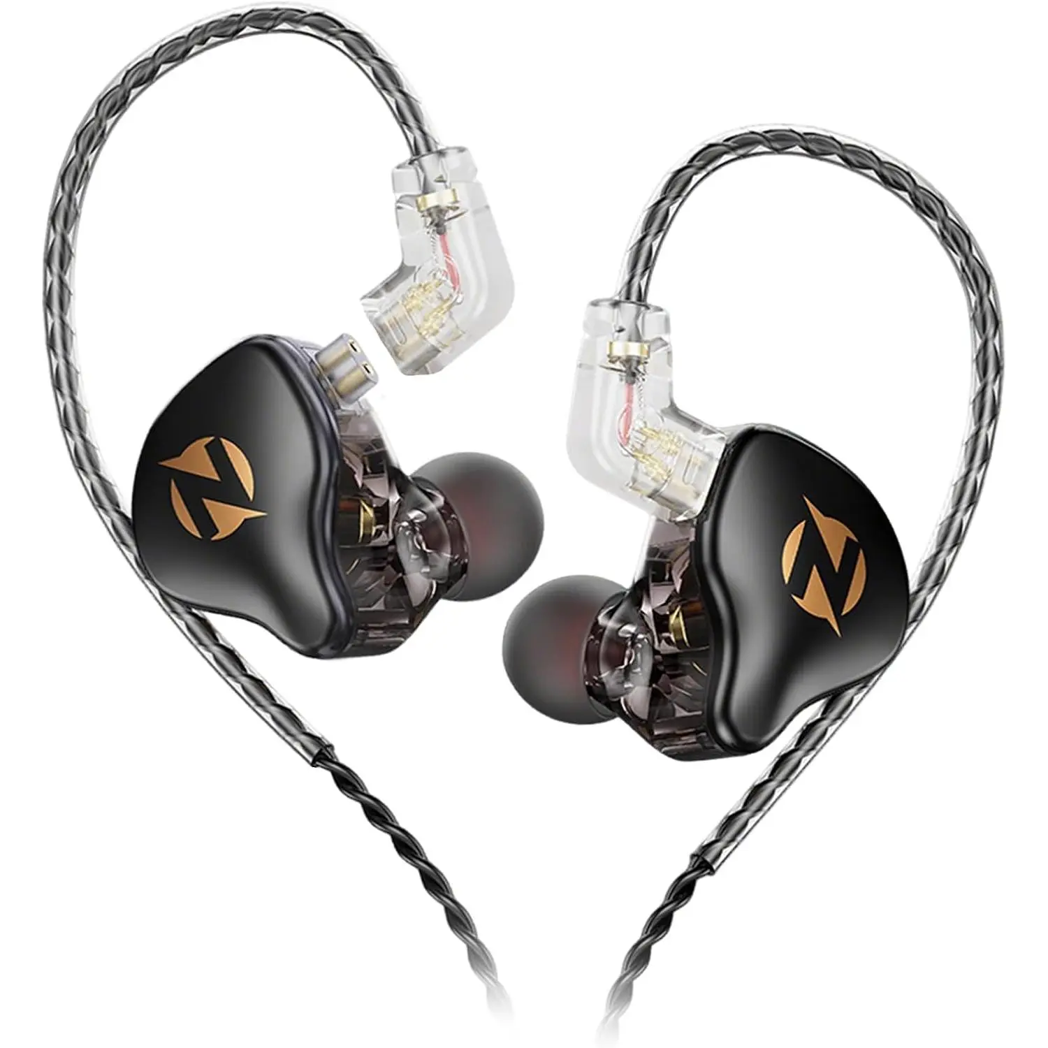 AK9 PRO Wired IEM Earbuds, Hi-Res Audio, 11mm Dynamic Driver, Detachable 2-Pin Cable, Noise Isolating in-Ear Monitors for Music, Gaming & Smartphones